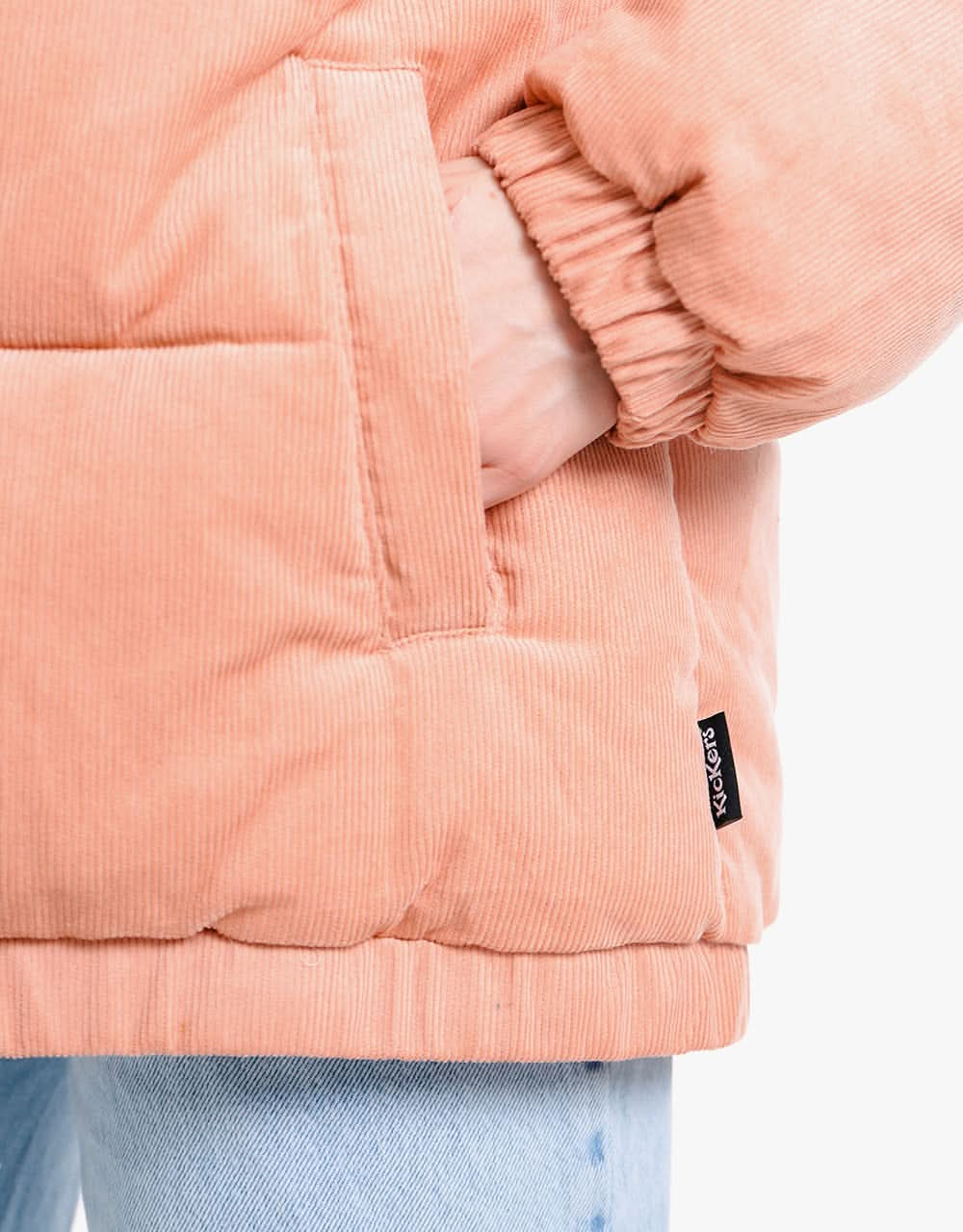 Kickers® Womens Cord Puffer - Dusty Pink