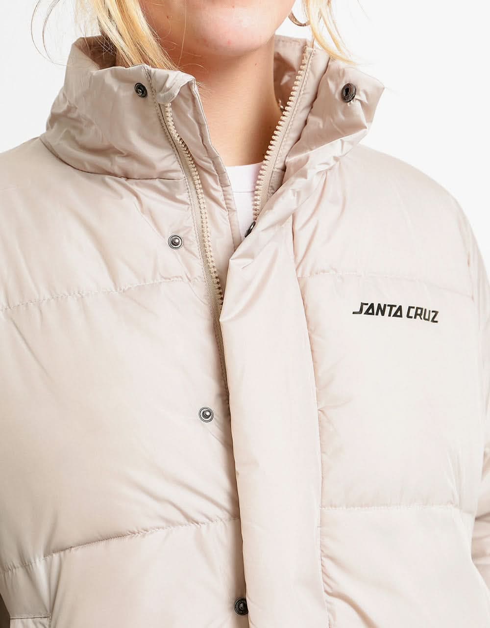 Santa Cruz Womens Mallow Puffer Jacket - Silver