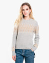 Patagonia Womens Recycled Wool Crewneck Sweater - Sea Song: Salt Grey