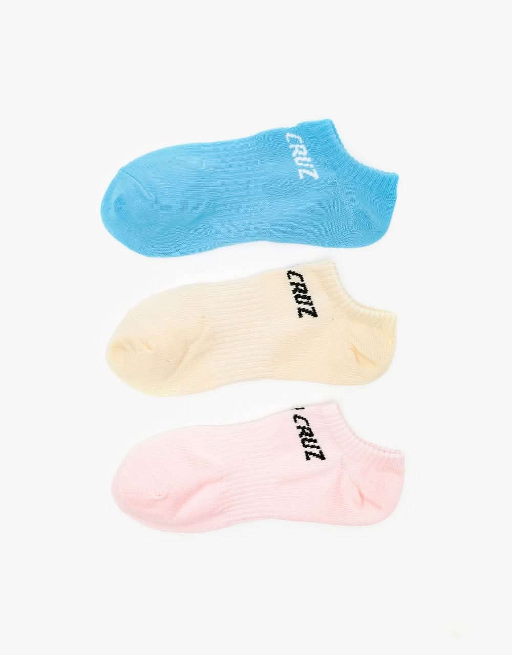 Santa Cruz Strip No Show Socks (3 Pack) - Assorted