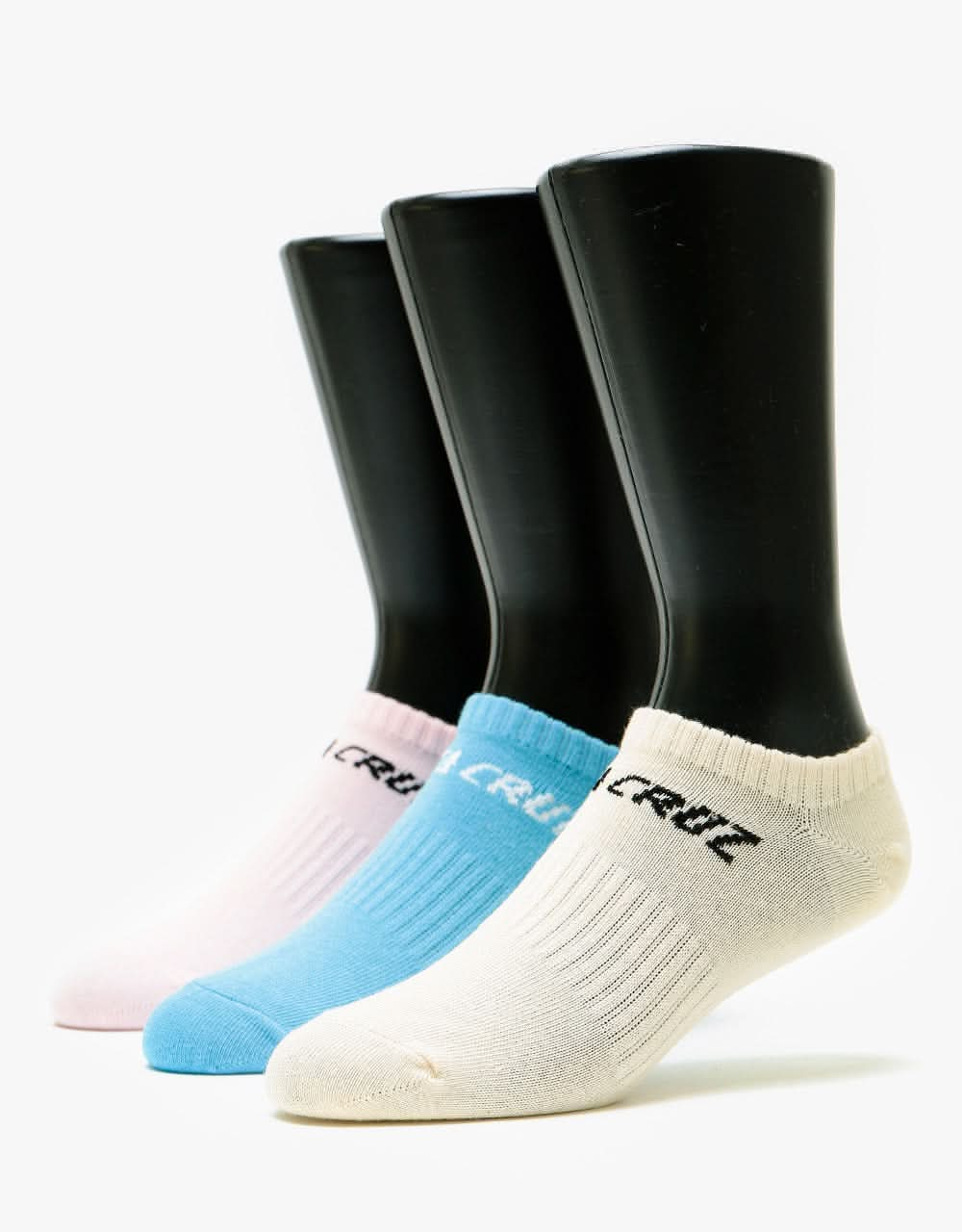 Santa Cruz Strip No Show Socks (3 Pack) - Assorted