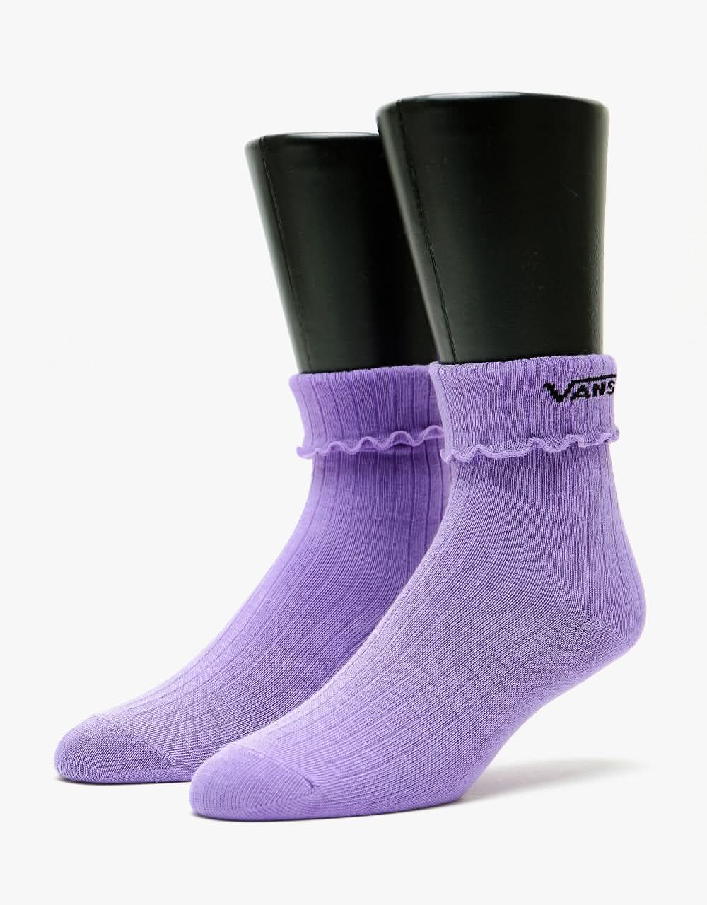 Vans Womens Ruffle Edge Socks - Chalk Violet