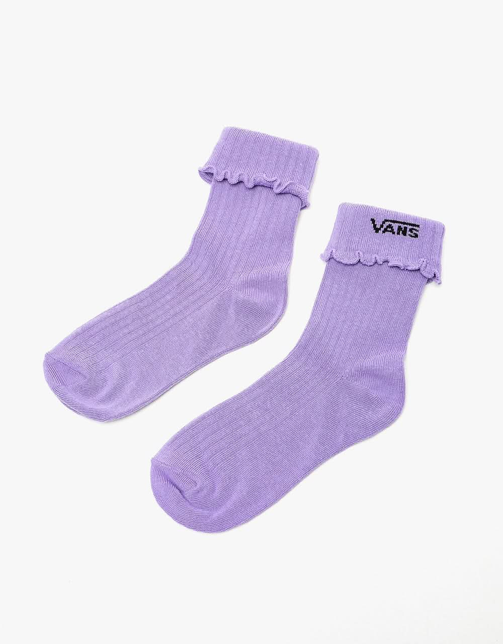 Vans Womens Ruffle Edge Socks - Chalk Violet