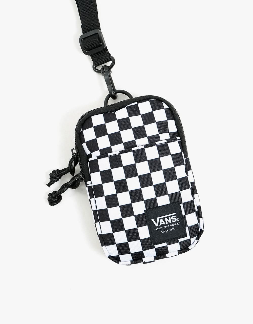 Vans Womens Call Waiting Lanyard - Black-White Checkerboard