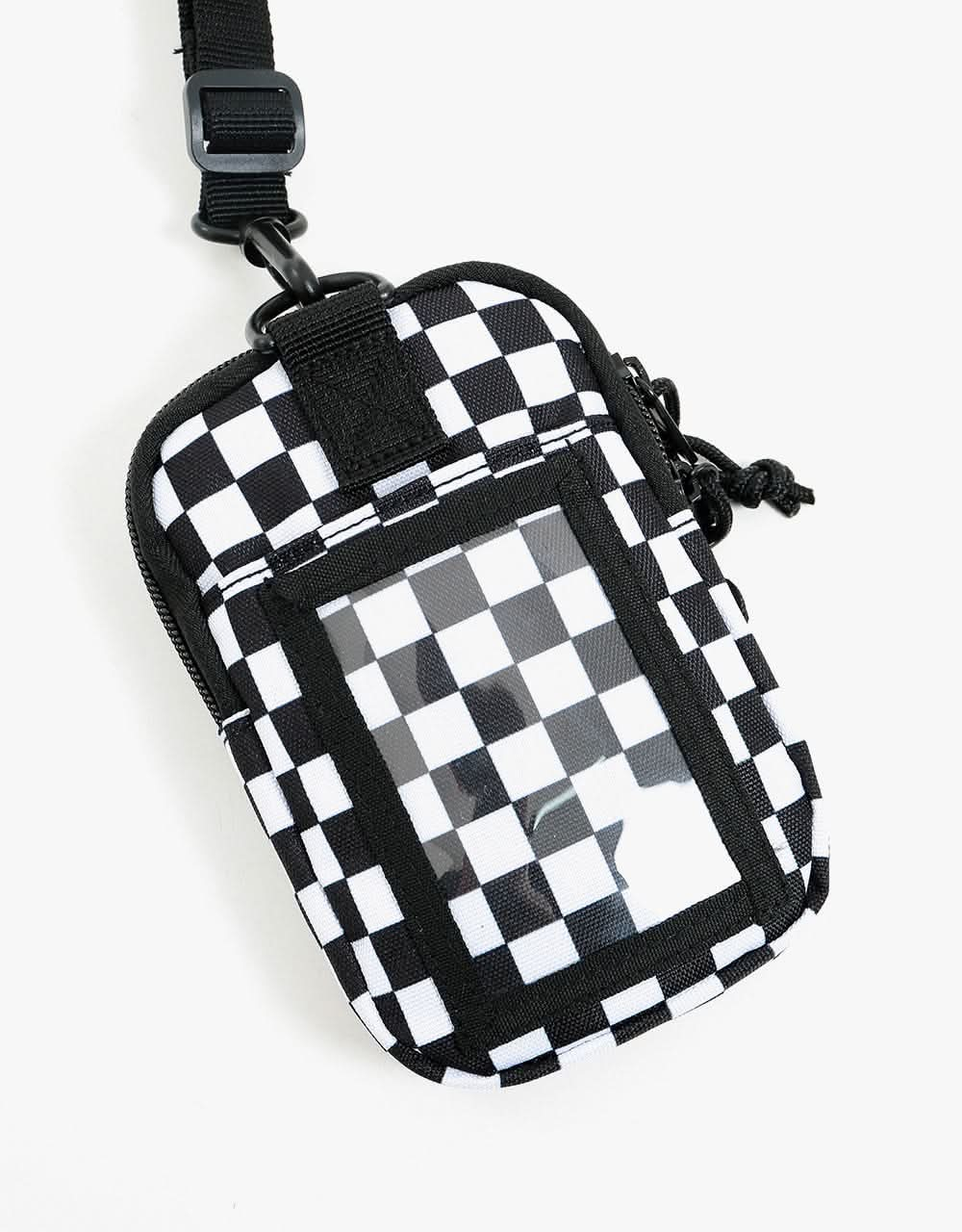 Vans Womens Call Waiting Lanyard - Black-White Checkerboard