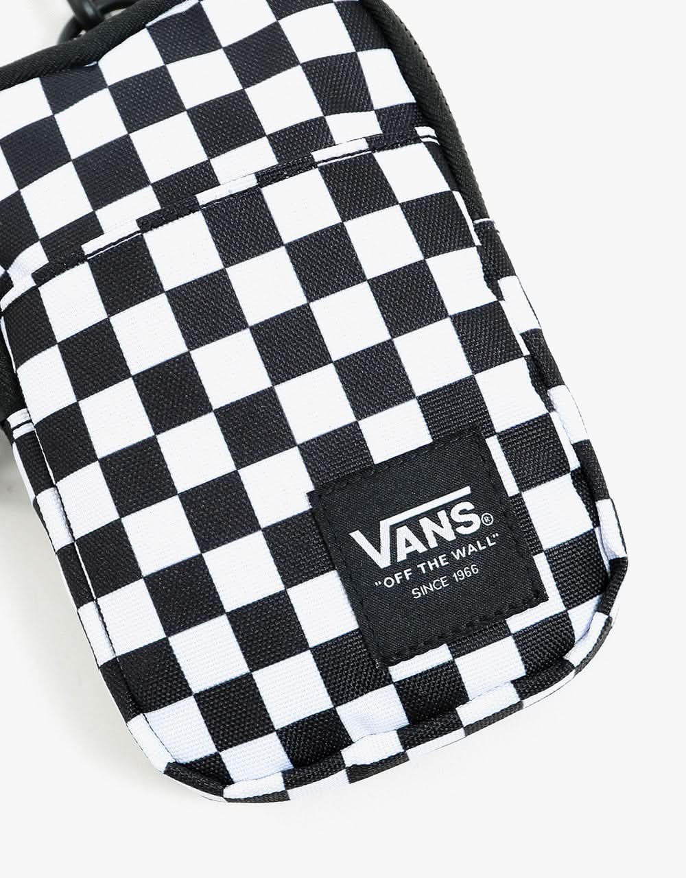 Vans Womens Call Waiting Lanyard - Black-White Checkerboard