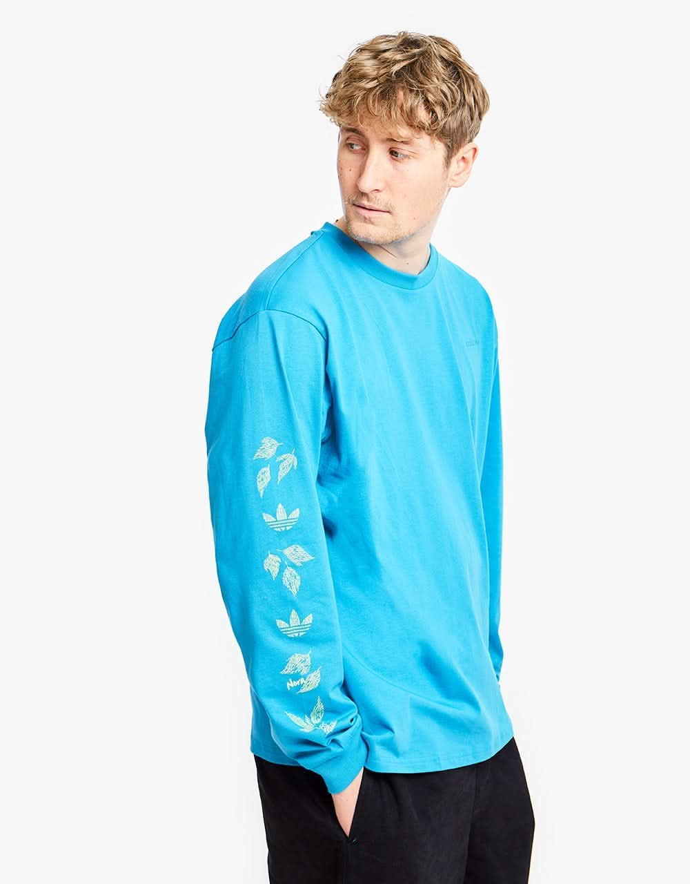 adidas Nora G L/S T-Shirt - Sonic Aqua/Signal Green