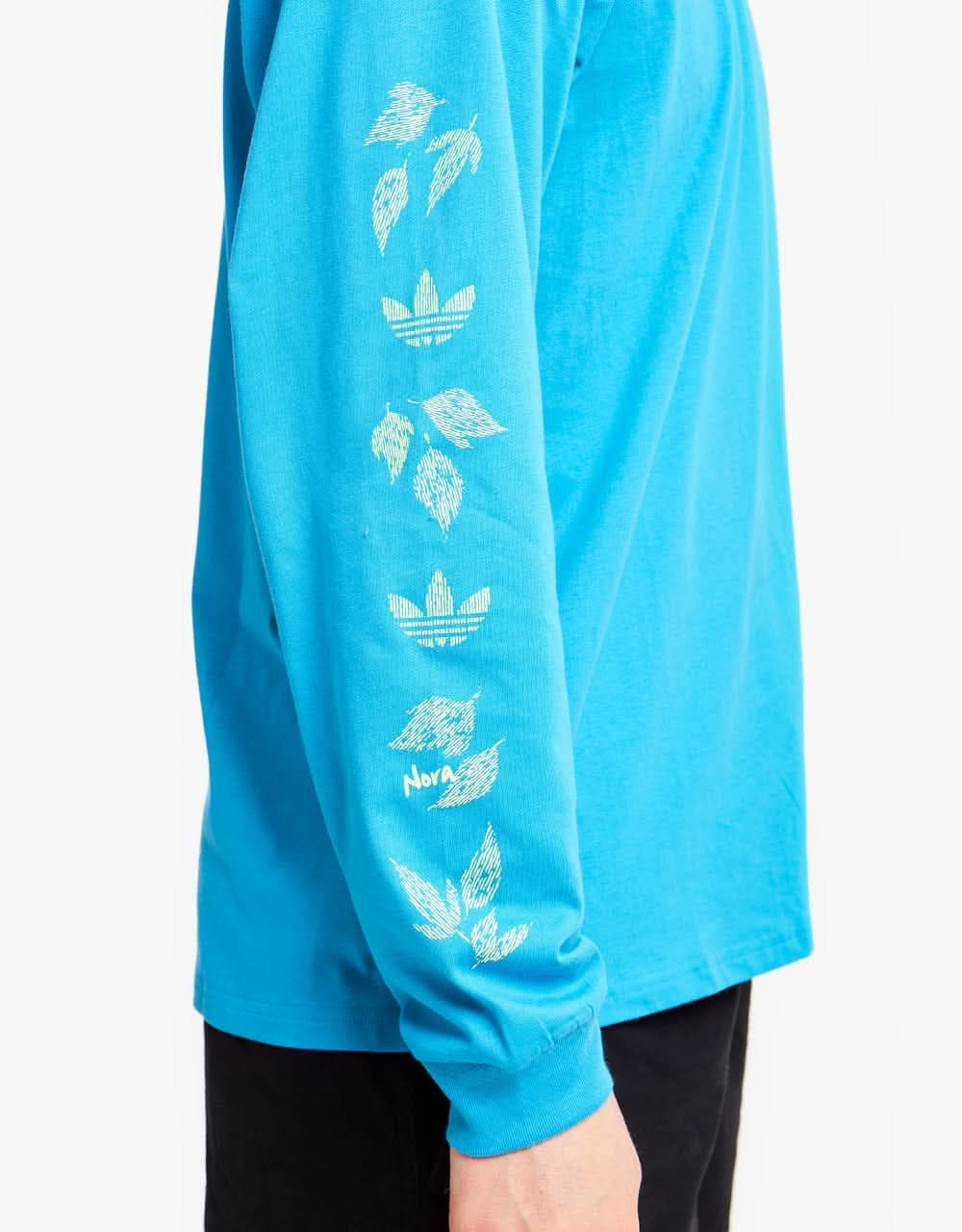 adidas Nora G L/S T-Shirt - Sonic Aqua/Signal Green