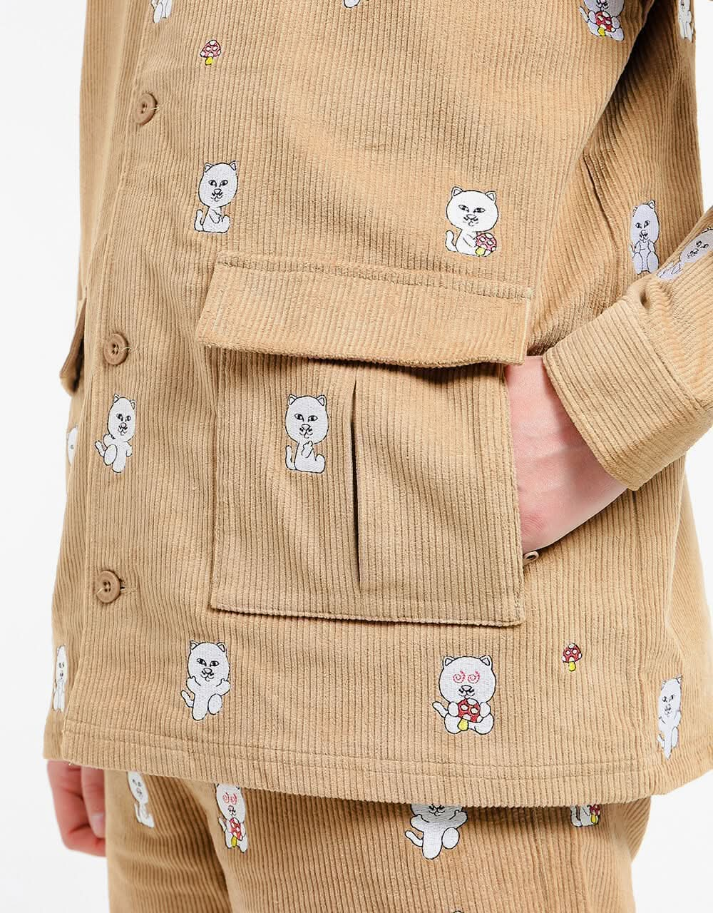 RIPNDIP Hello Nermy Cord Jacket - Tan