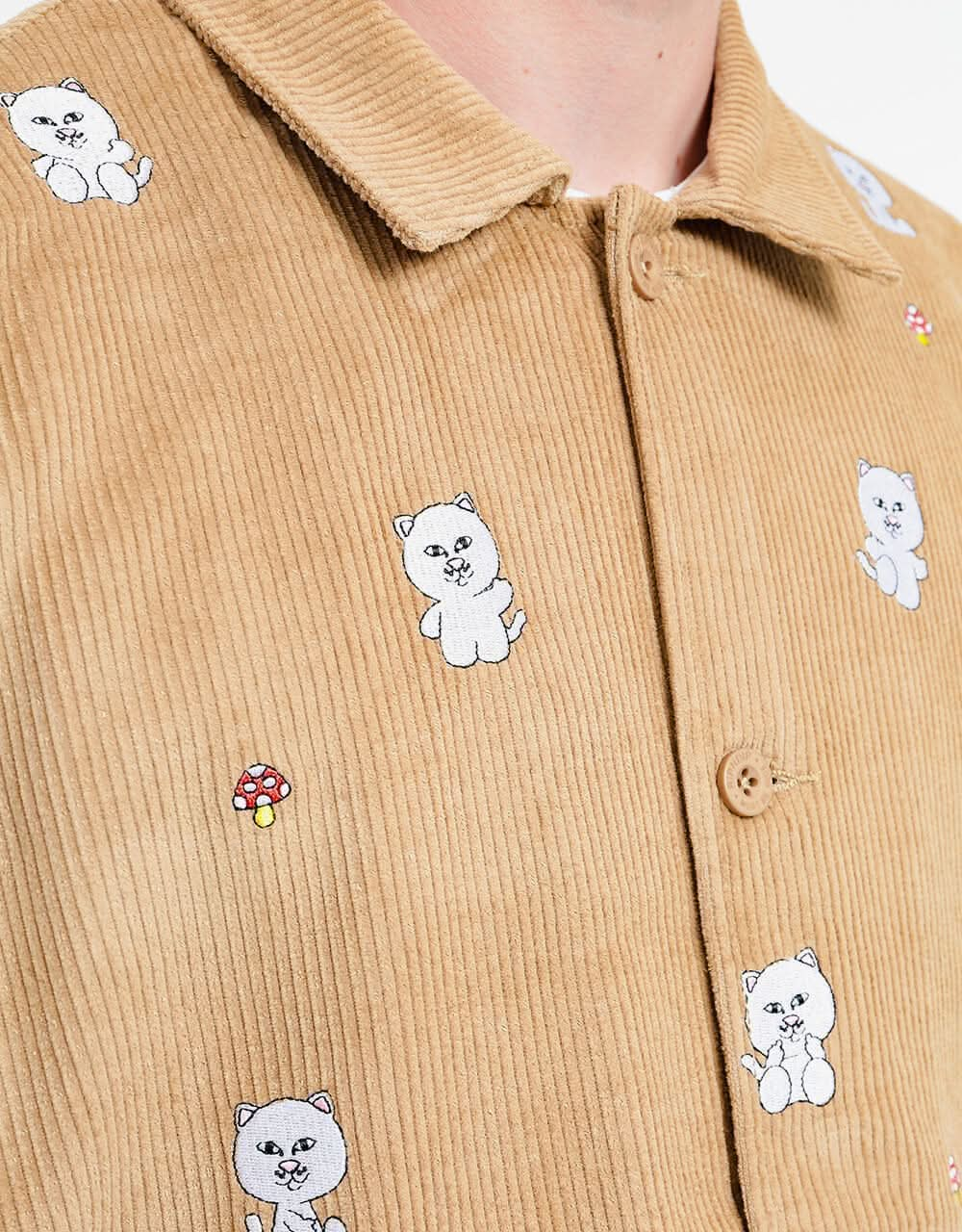 RIPNDIP Hello Nermy Cord Jacket - Tan