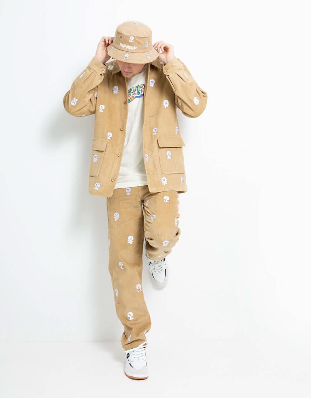 RIPNDIP Hello Nermy Cord Jacket - Tan