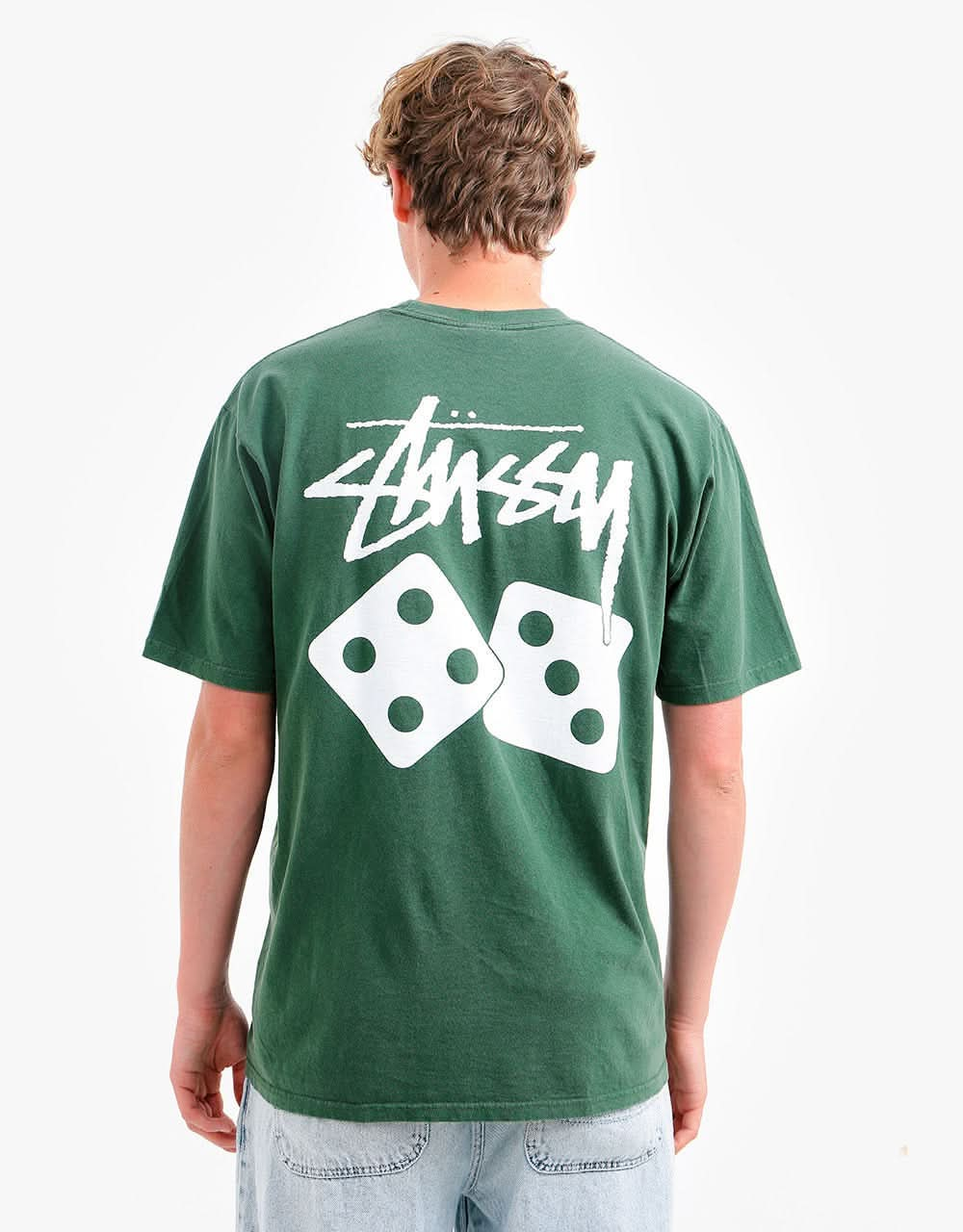 Stüssy Dice Pig. Dyed T-Shirt - Pine