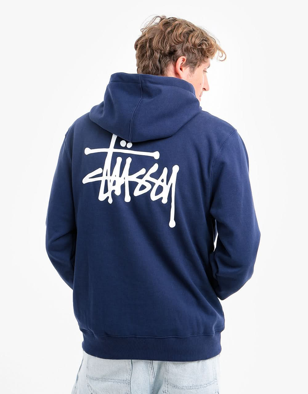 Stüssy Basic Stüssy Pullover Hoodie - Navy