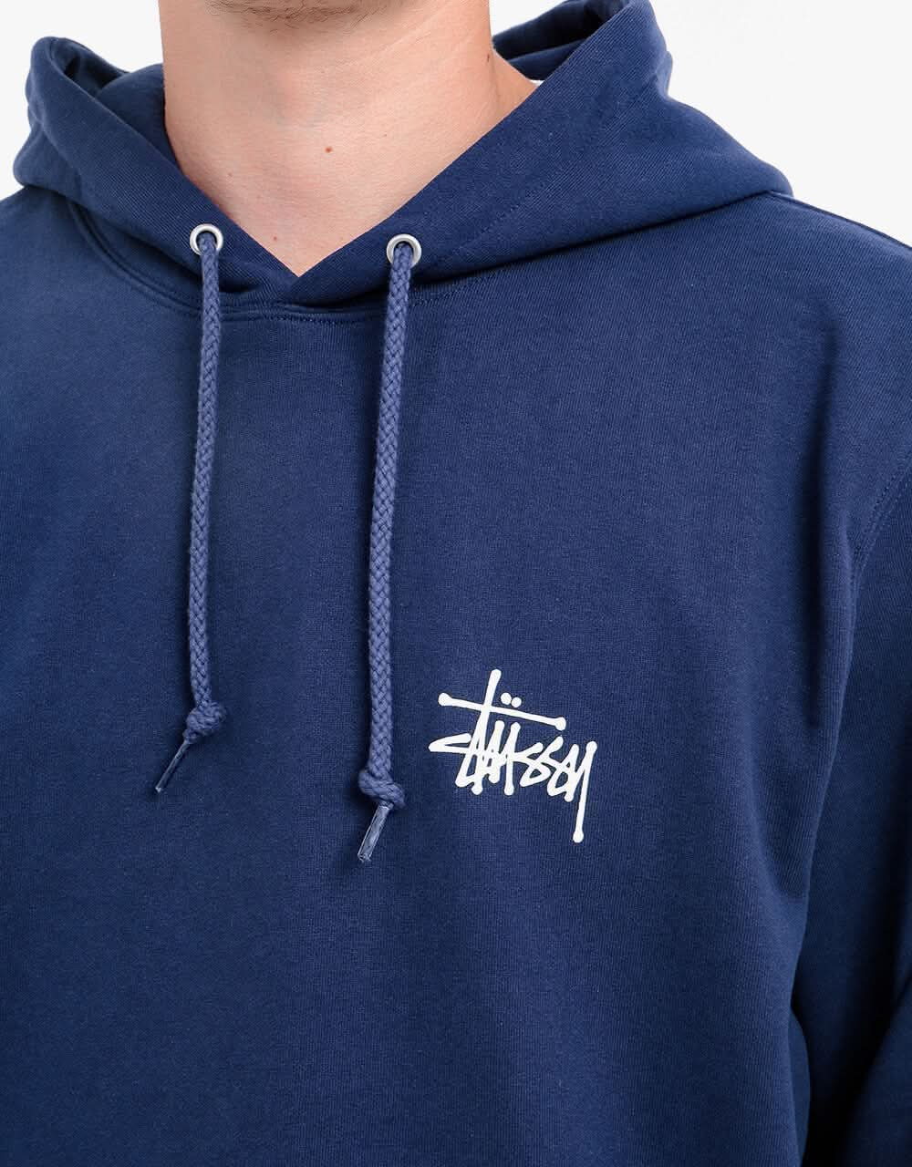 Stüssy Basic Stüssy Pullover Hoodie - Navy