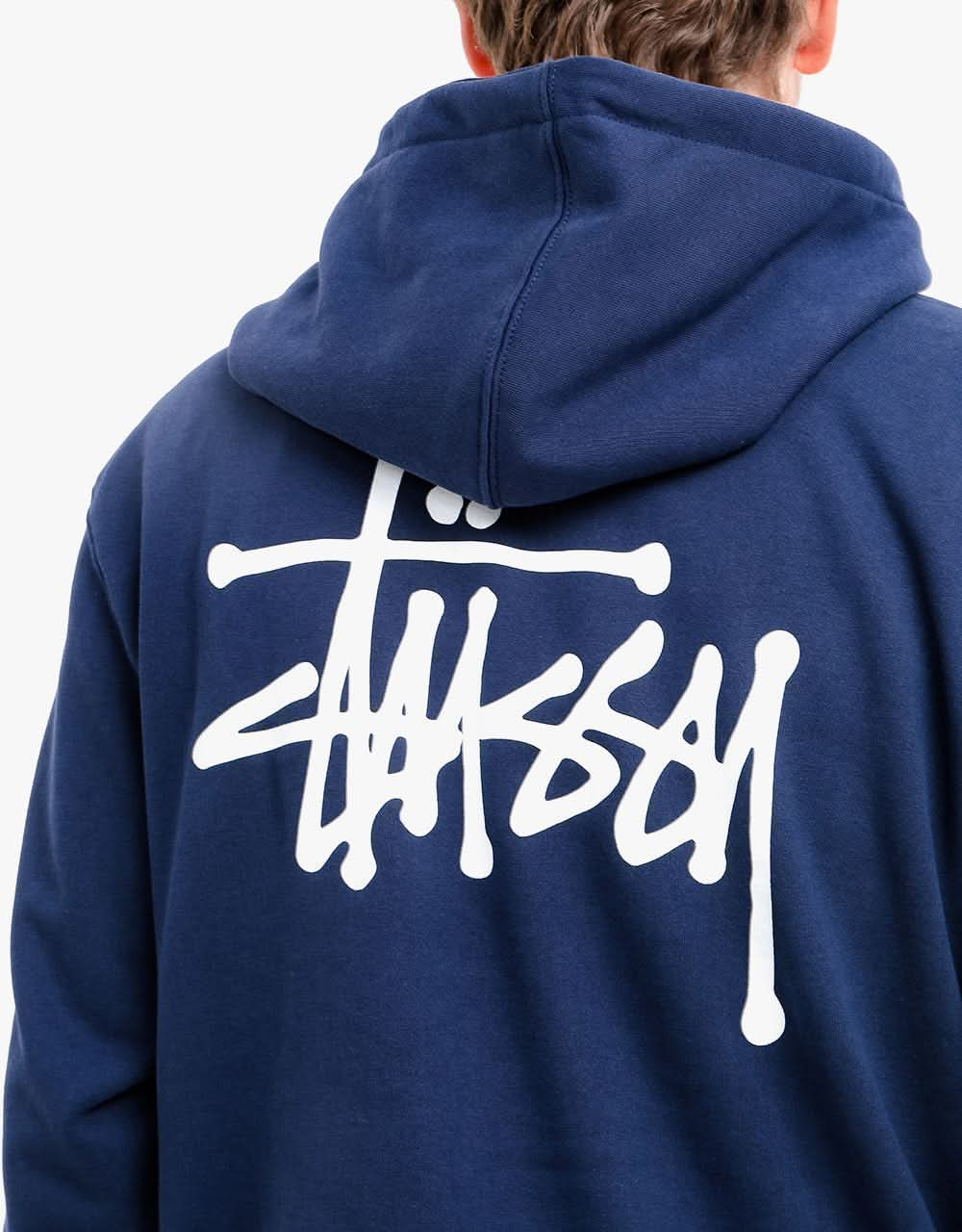 Stüssy Basic Stüssy Pullover Hoodie - Navy