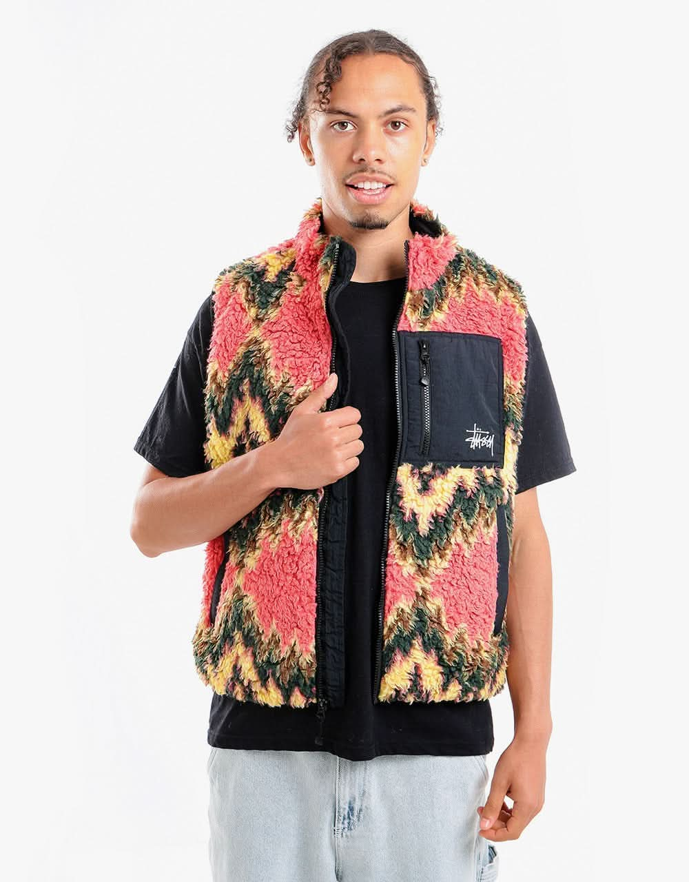 Stüssy Fillmore Sherpa Vest - Mustard