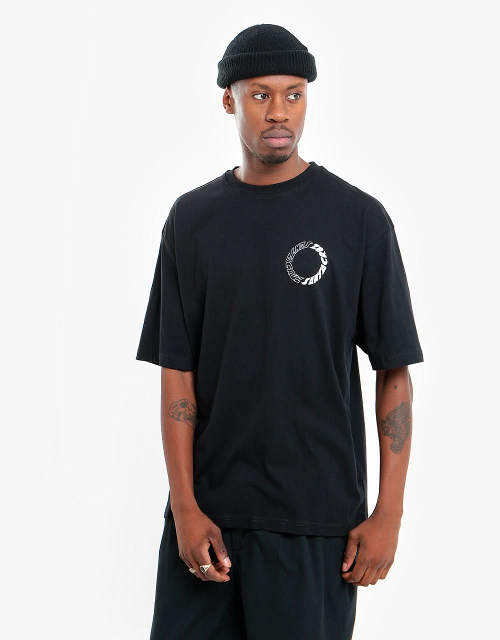 Santa Cruz Scream Ying Yang Ring T-Shirt - Black