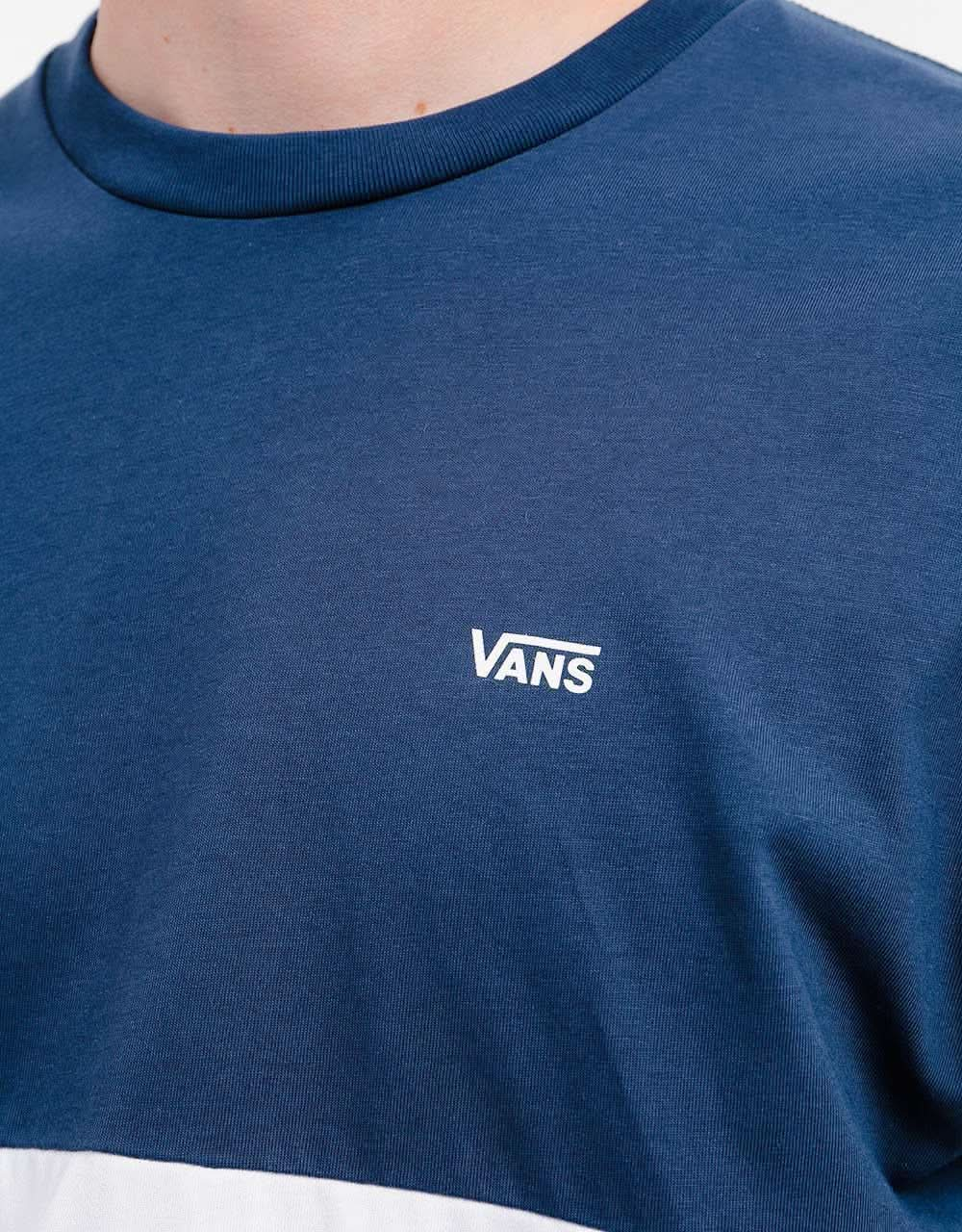 Vans Colorblock T-Shirt - White/Dress Blues