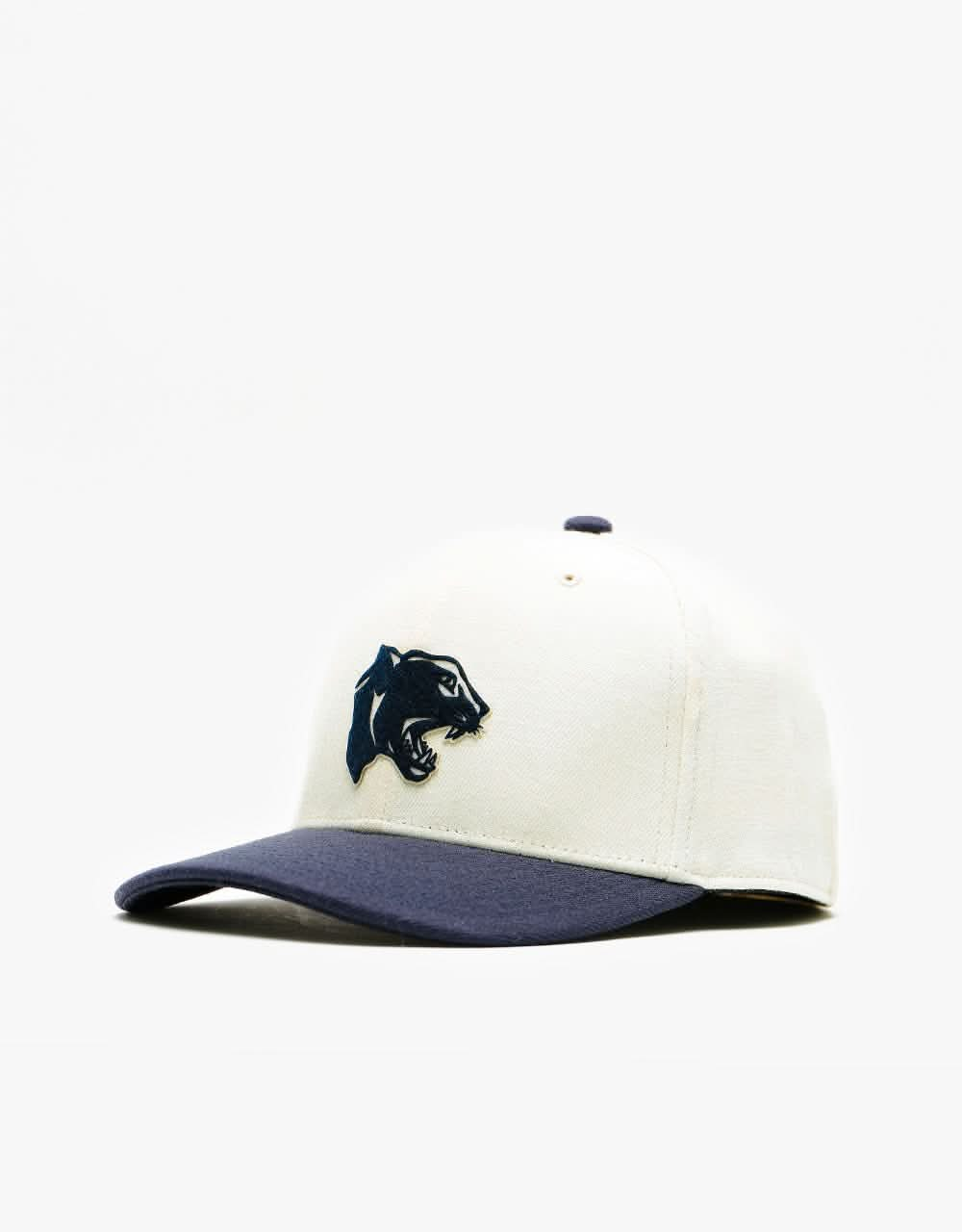 Brixton Phys. ED. Wool Stretch Fit Cap - Off White/ Dress Blue