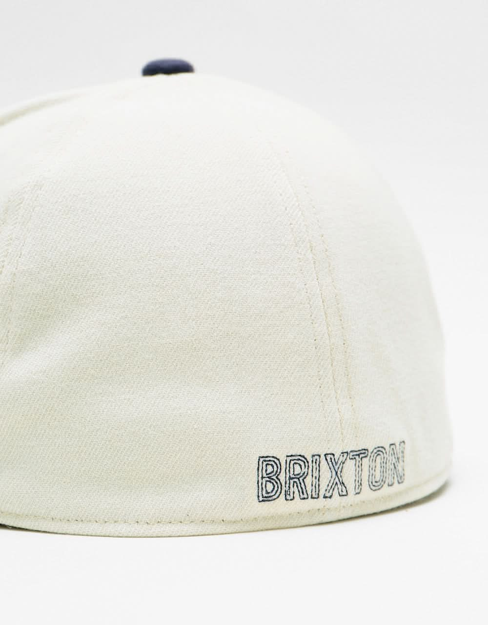 Brixton Phys. ED. Wool Stretch Fit Cap - Off White/ Dress Blue