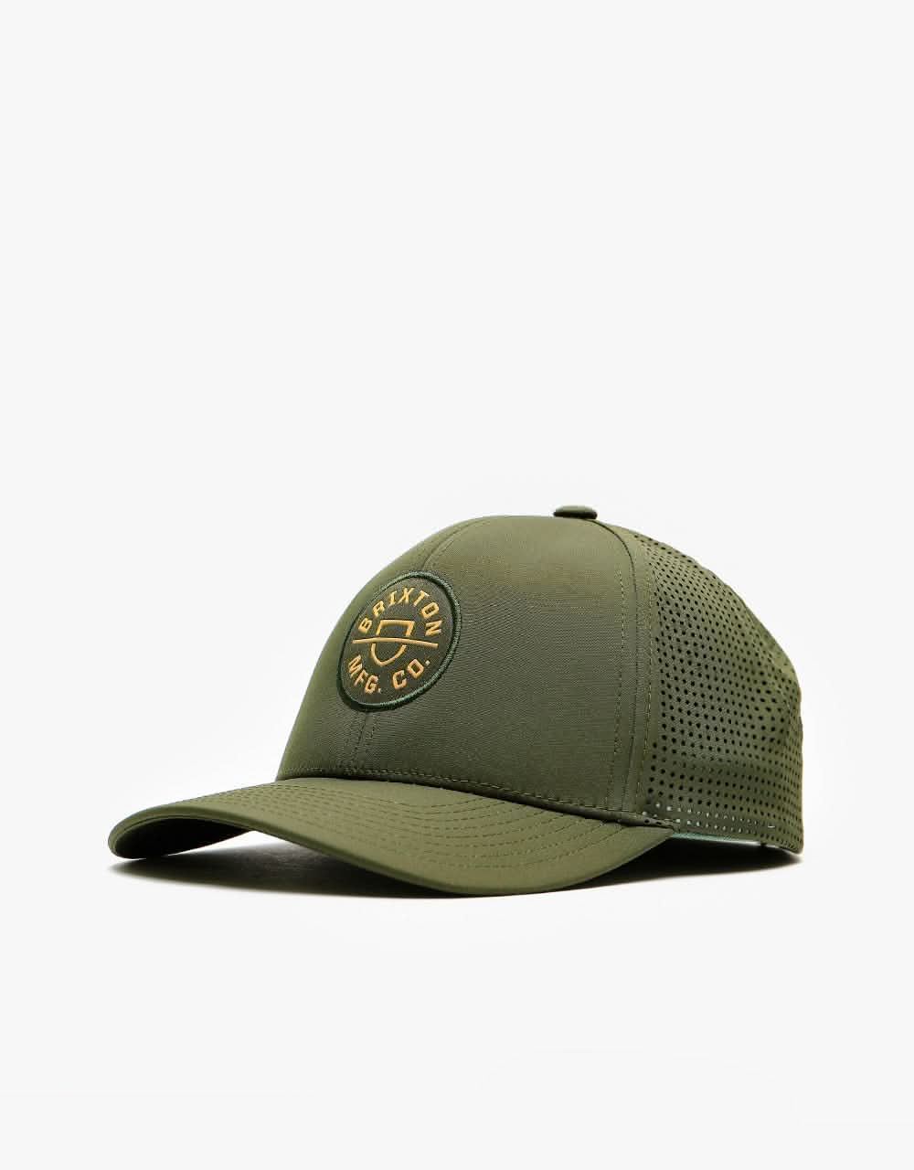 Brixton Crest X MP Snapback - Military Olive