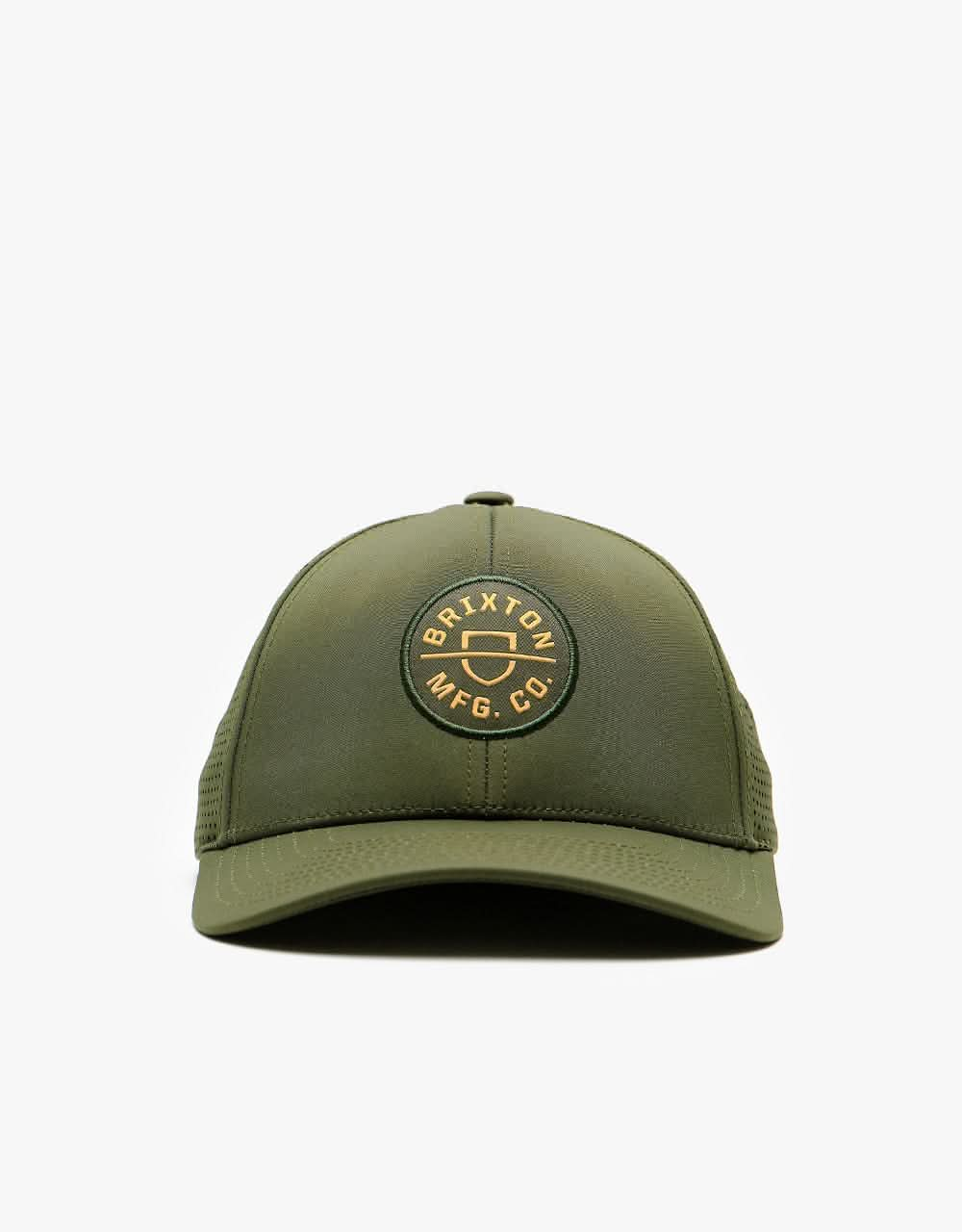 Brixton Crest X MP Snapback - Military Olive