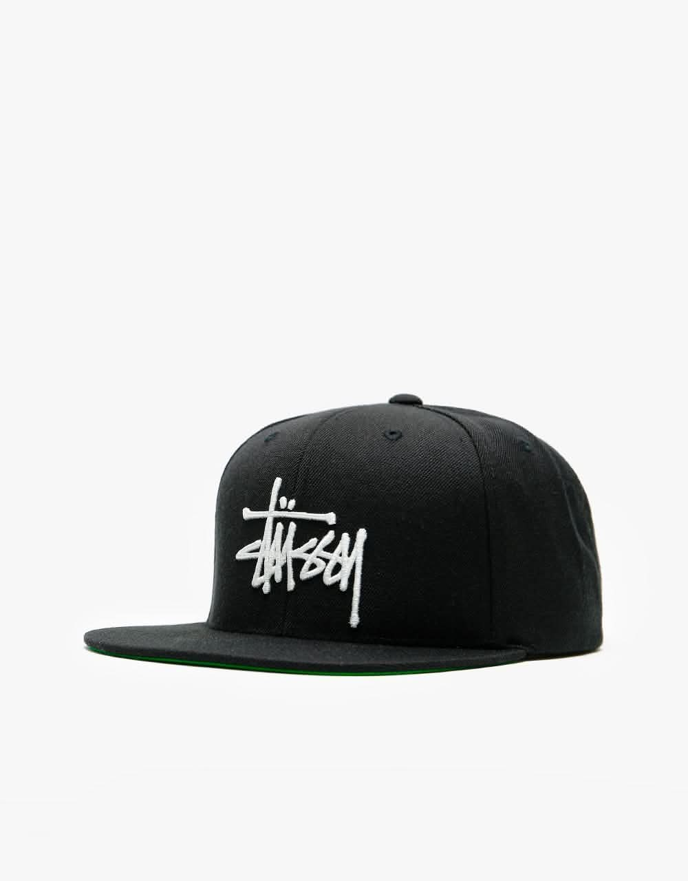 Stüssy Basic Stock Snapback Cap - Black