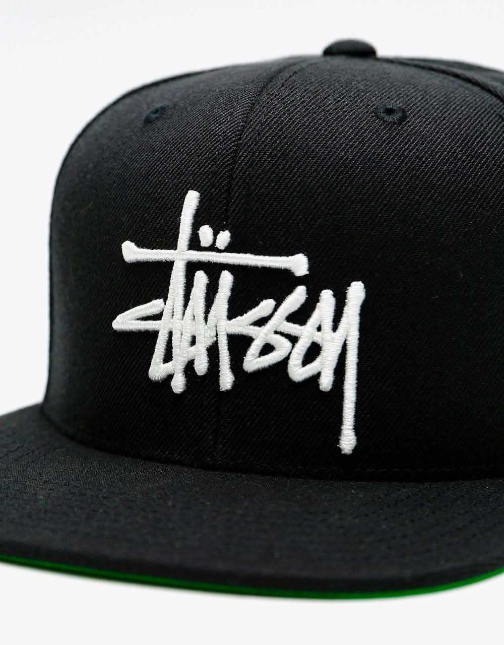 Stüssy Basic Stock Snapback Cap - Black