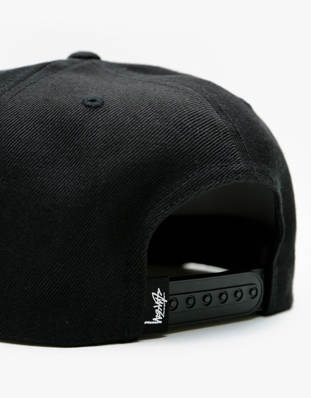 Stüssy Basic Stock Snapback Cap - Black