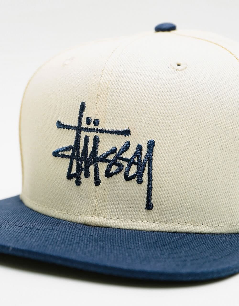 Stüssy 2-Tone Team Strapback Cap - Natural