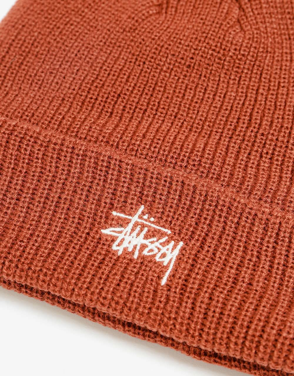 Stüssy Basic Cuff Beanie - Brick