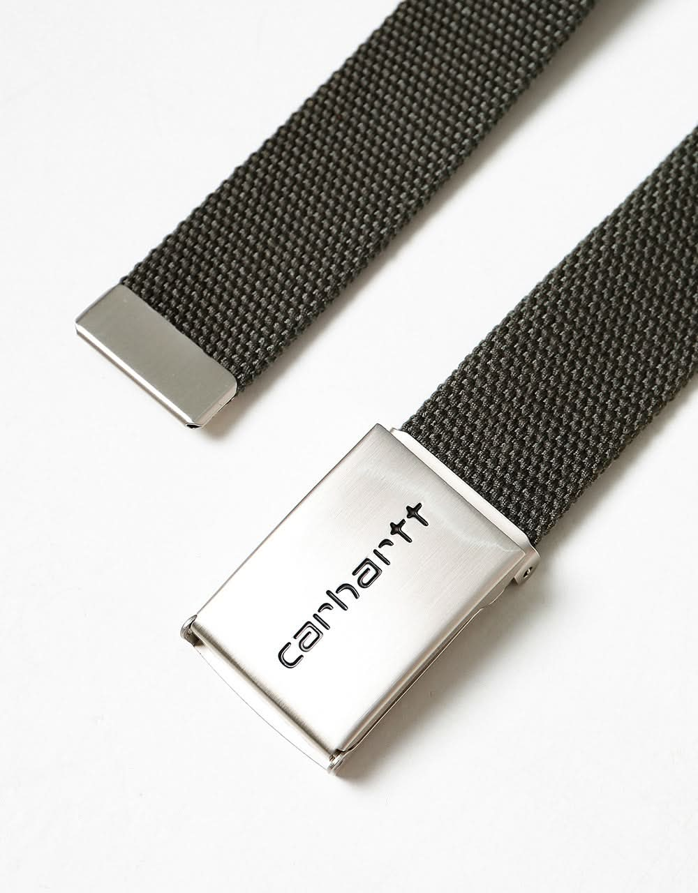 Carhartt WIP Clip Belt Chrome Web Belt - Cypress