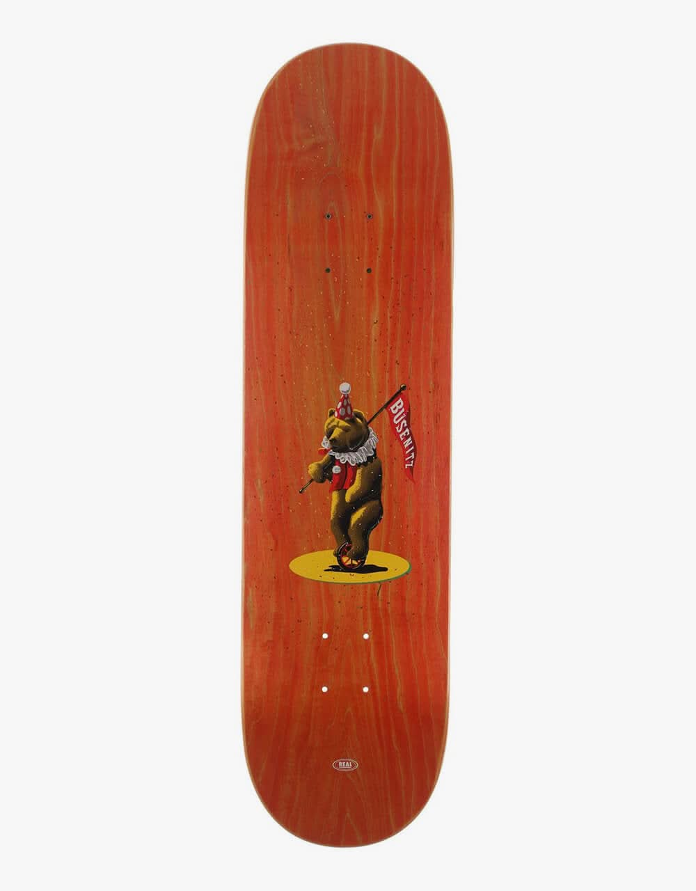 Real Busenitz Circus Bear Skateboard Deck - 8.25"