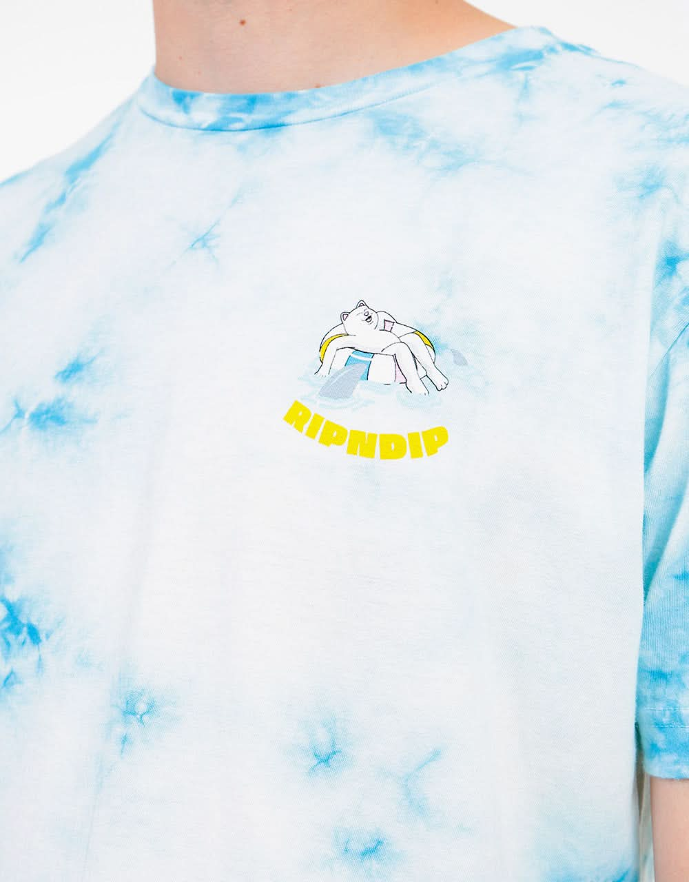 RIPNDIP All Days Off T-Shirt - Sky Blue Tie Dye