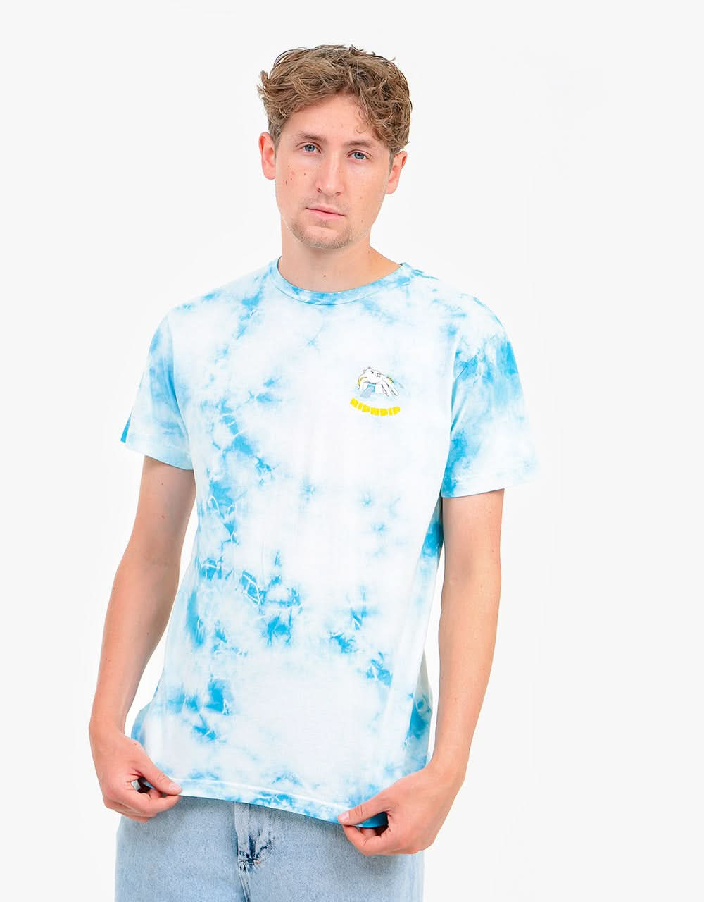 RIPNDIP All Days Off T-Shirt - Sky Blue Tie Dye