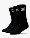 DC Crew 3 Pack Socks - Black