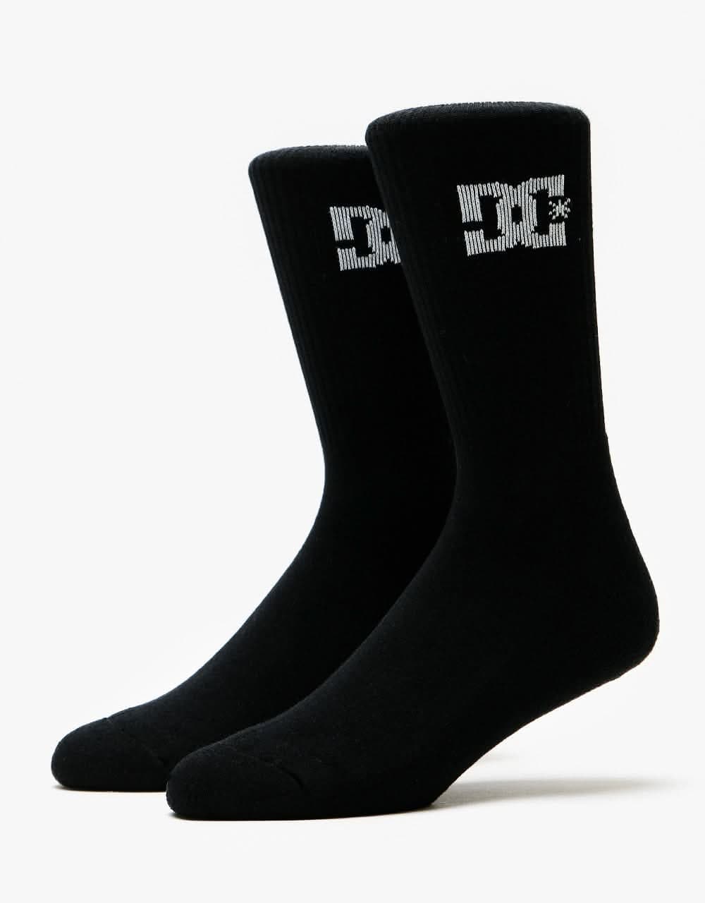 DC Crew 3 Pack Socks - Black