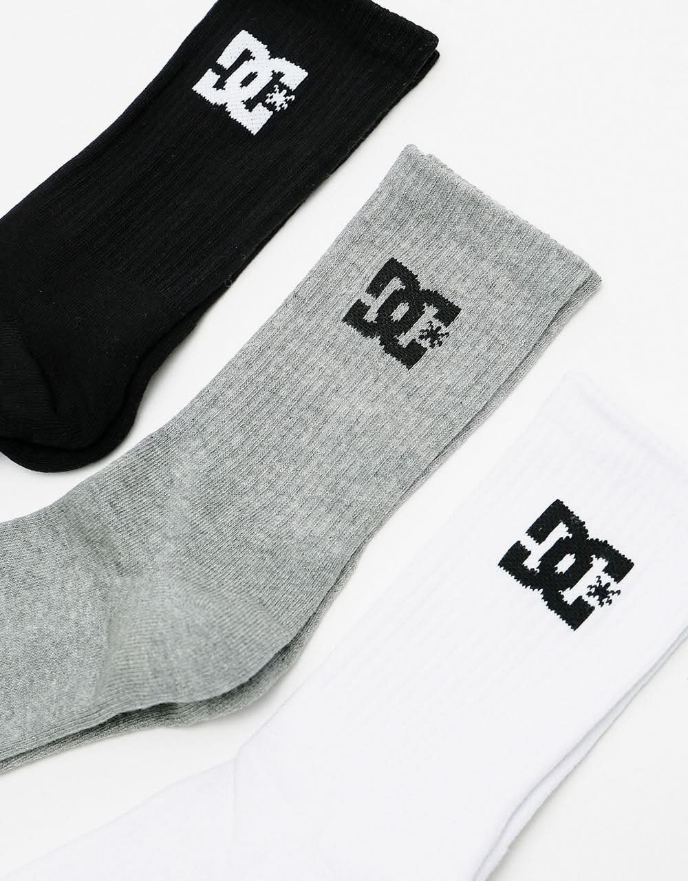 DC Crew 3er-Pack Socken – sortiert