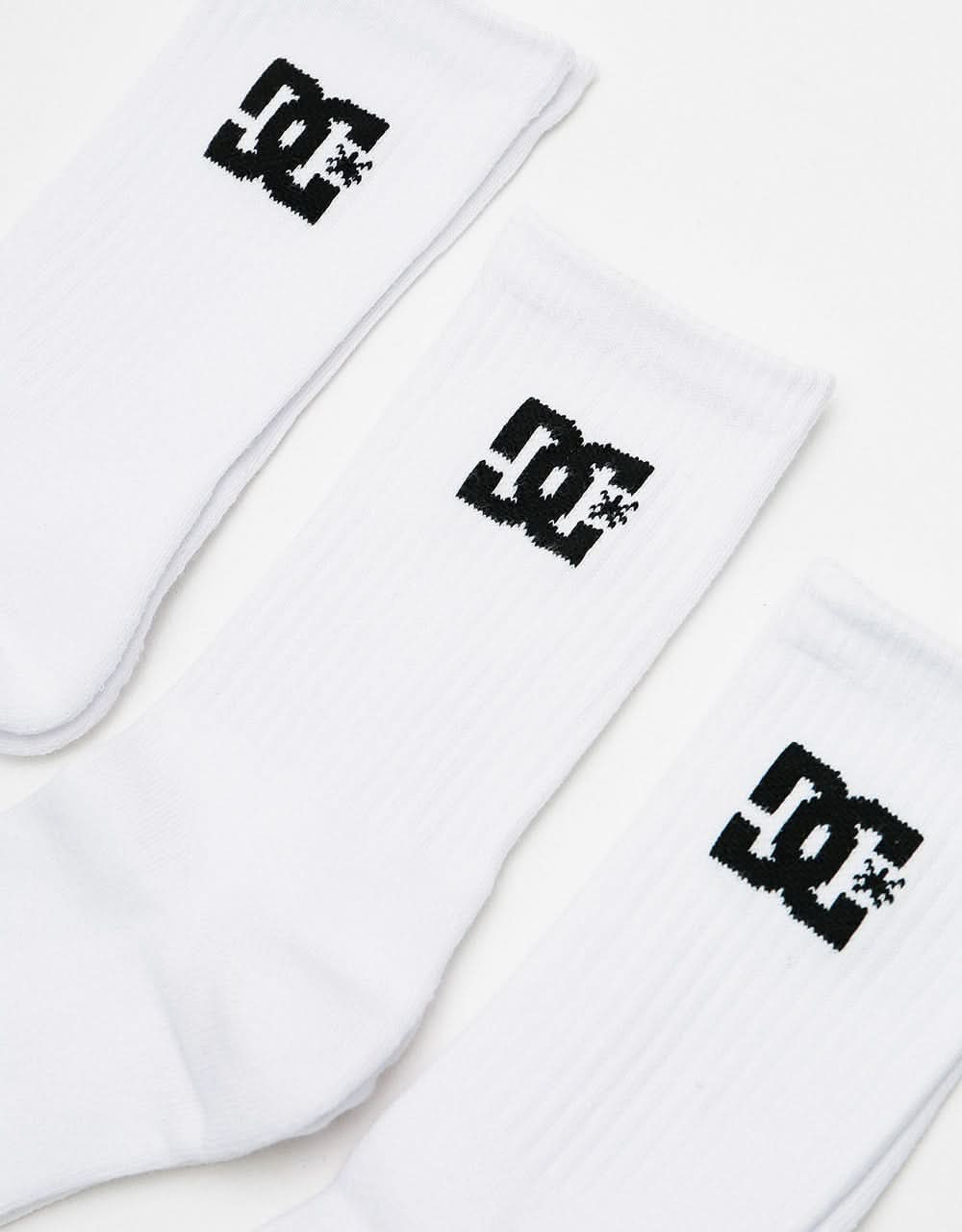 DC Crew 3 Pack Socks - Snow White