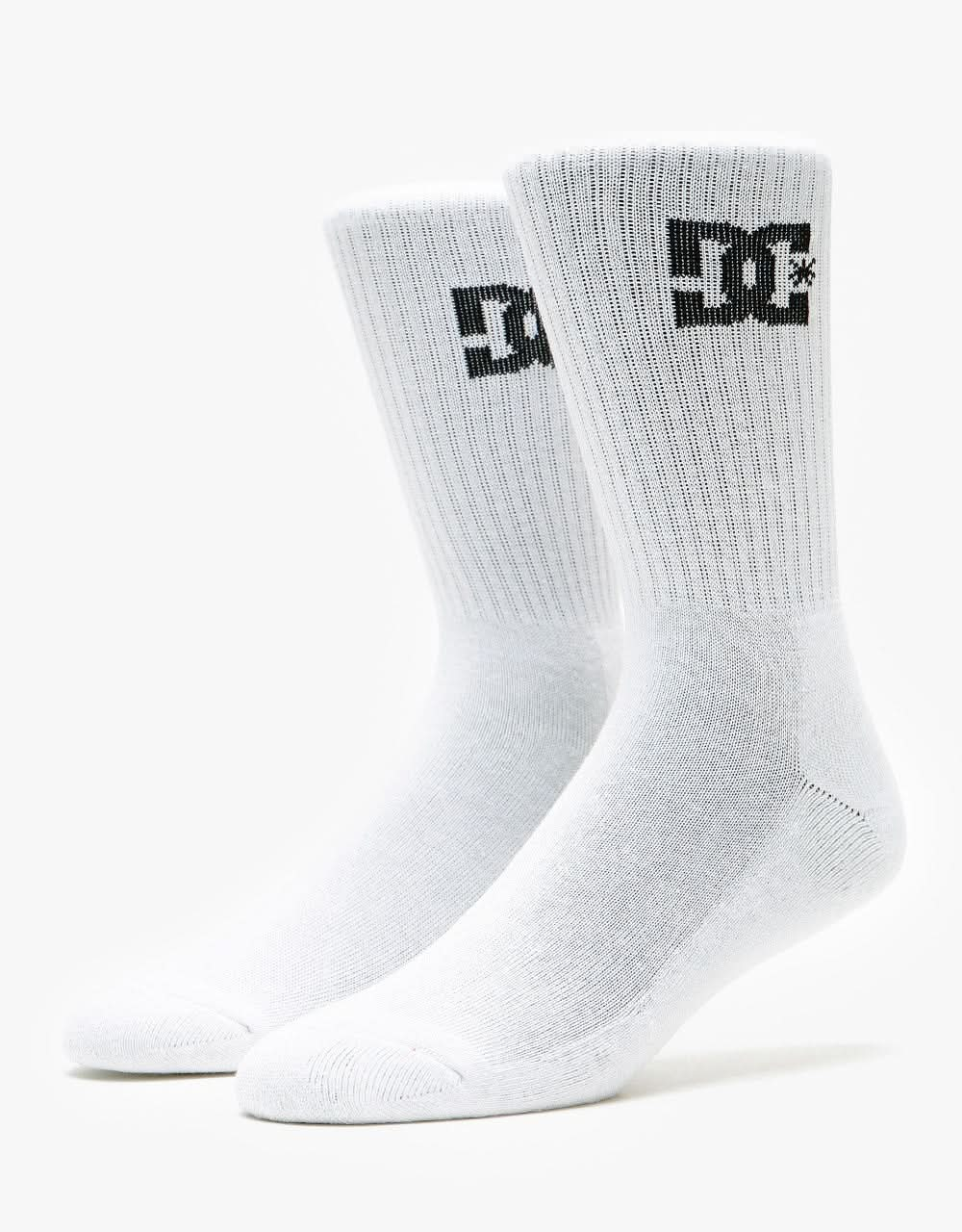 DC Crew 3 Pack Socks - Snow White