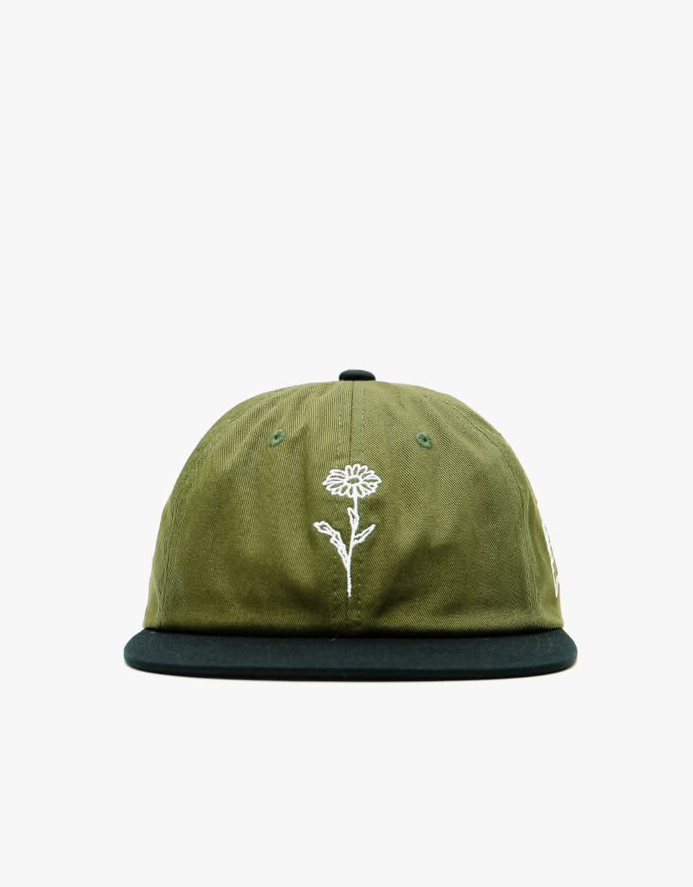 Obey Obey Unity 6 Panel Snapback Cap - Olive Multi