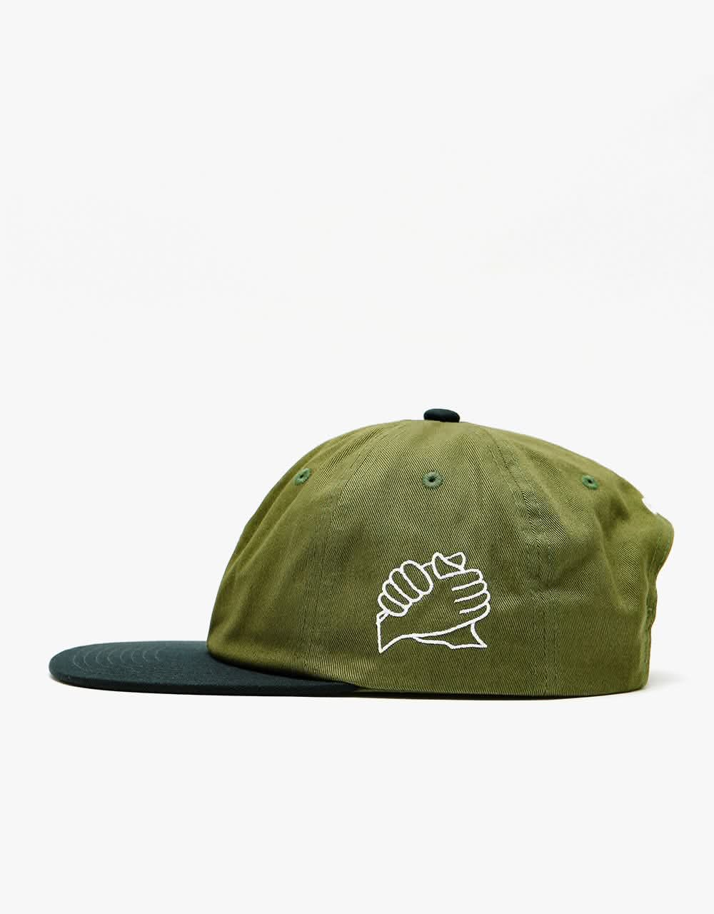 Obey Obey Unity 6 Panel Snapback Cap - Olive Multi