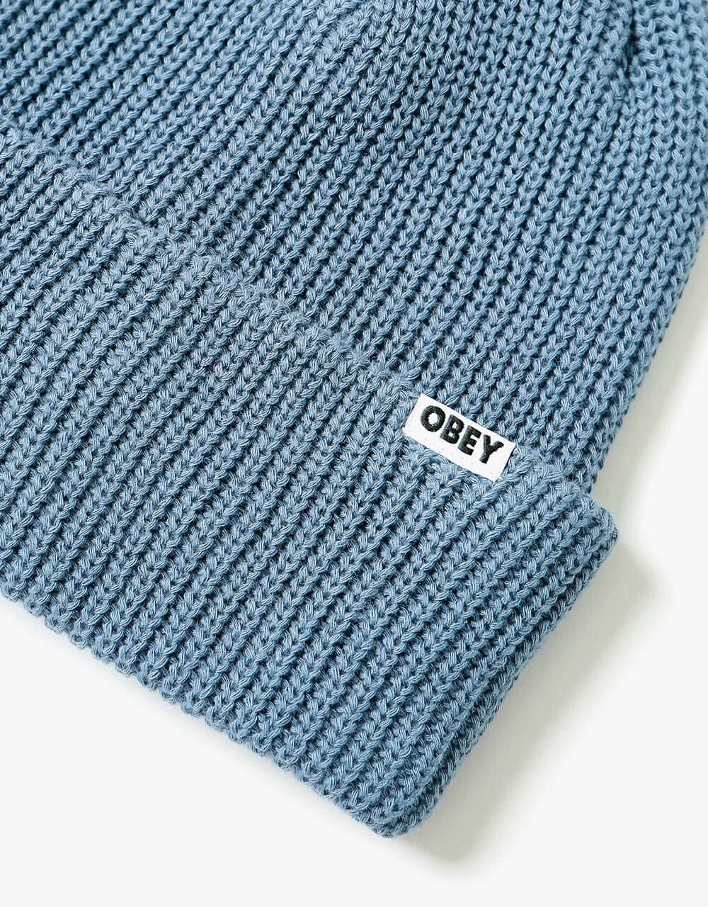 Obey Bold Organic Beanie  - Vintage Blue