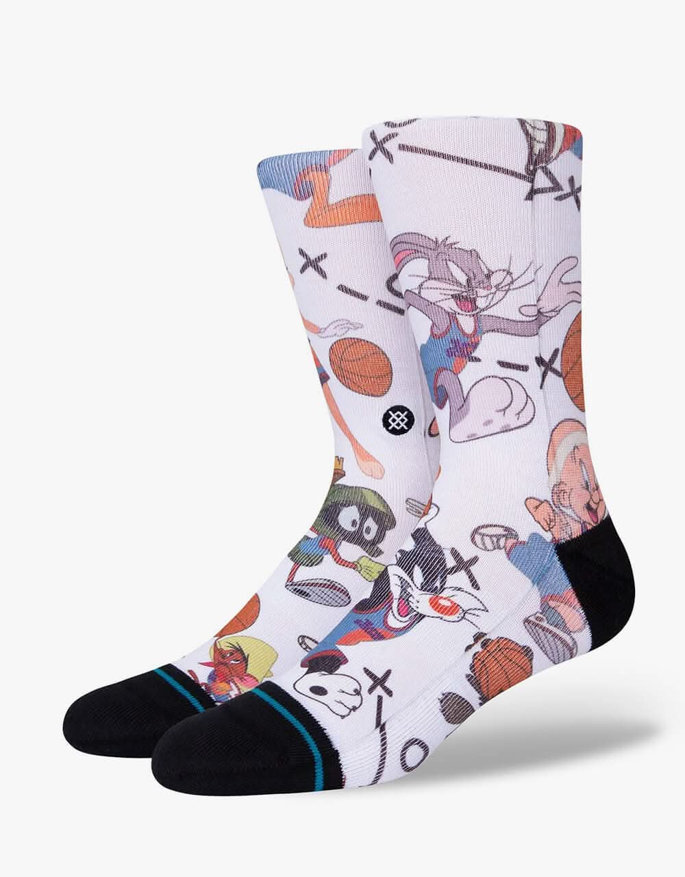 Stance x Space Jam Tune Conversational Crew Socks - White