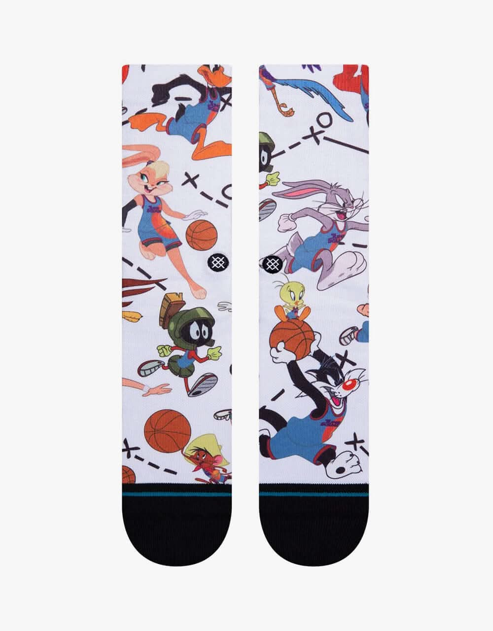 Stance x Space Jam Tune Conversational Crew Socks - White