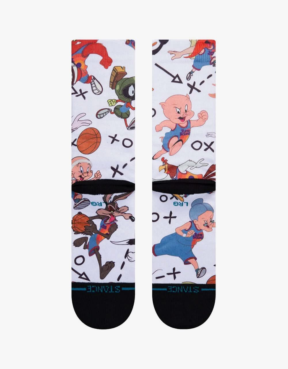 Stance x Space Jam Tune Conversational Crew Socks - White