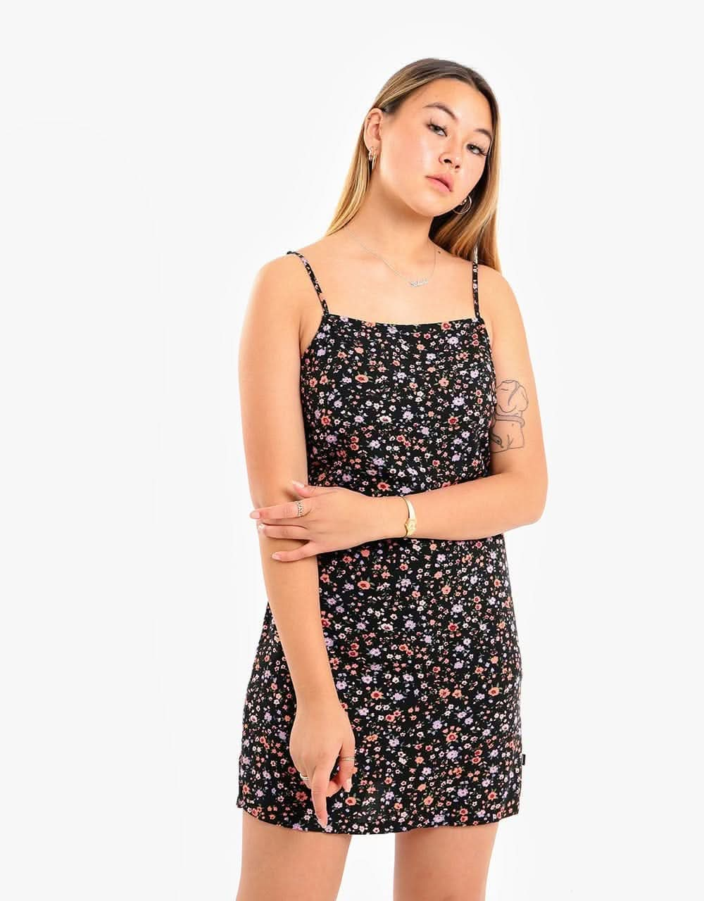 Vans Womens Covered Ditsy Woven Dress - Black