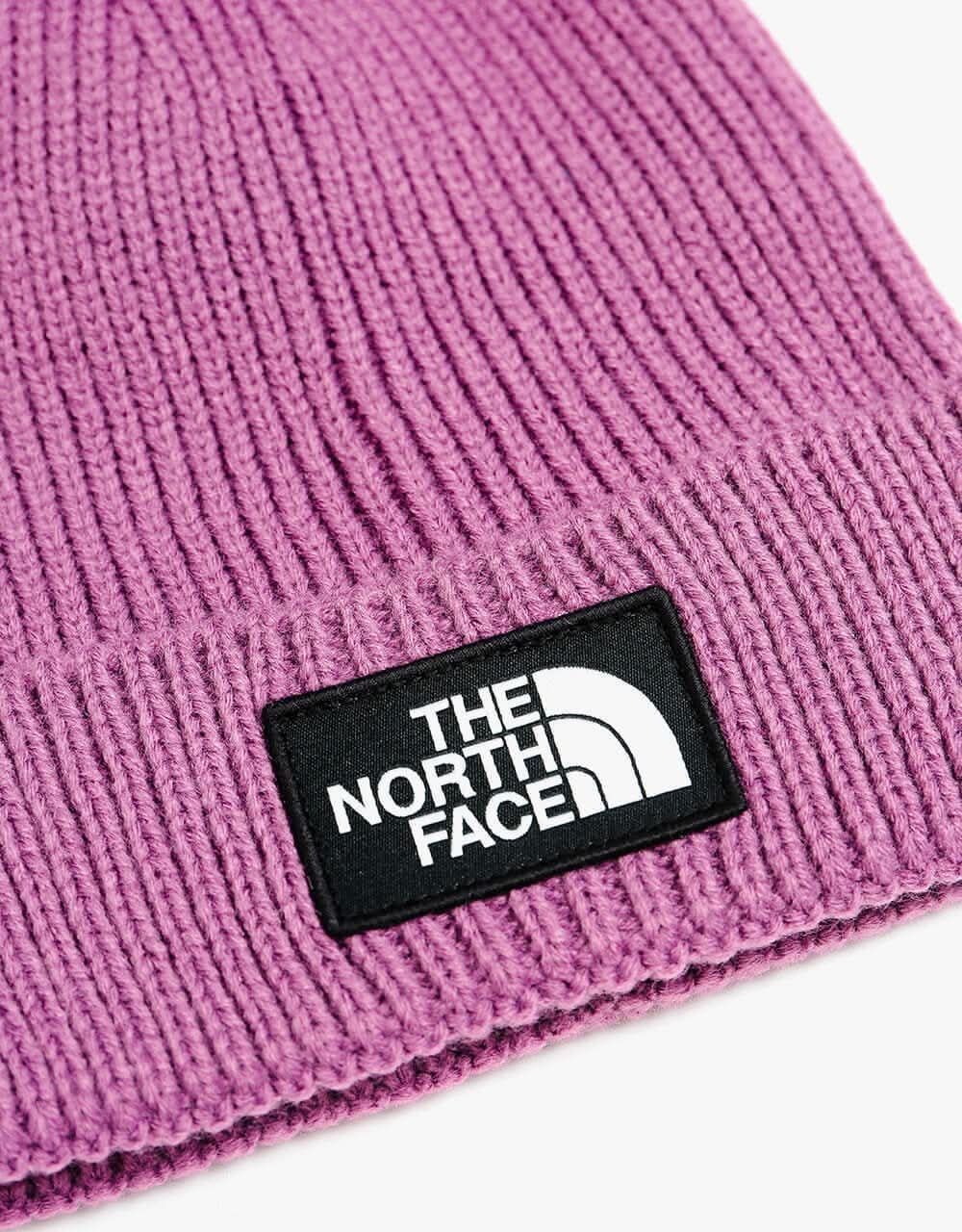 The North Face Box Logo Pom Beanie  - Pikes Purple