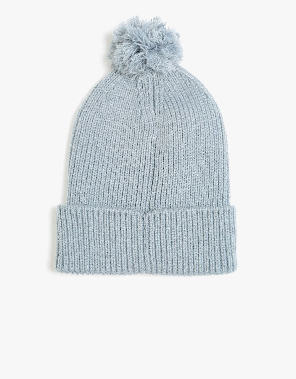 The North Face Box Logo Pom Beanie  - Tradewinds Grey