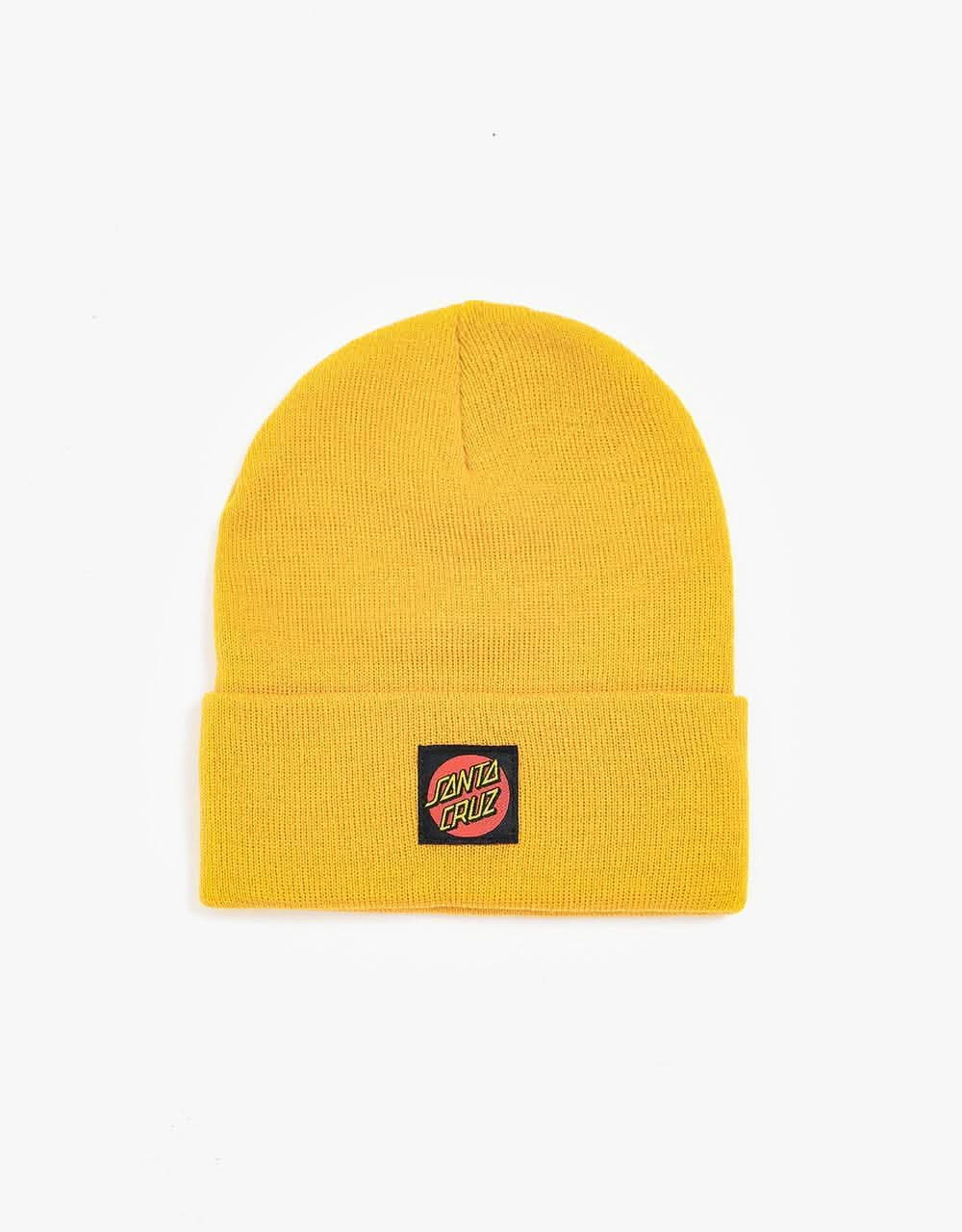 Santa Cruz Classic Label Beanie - Mustard